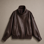 VÉRA leather-look jacket, black colourway