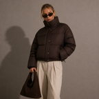 NOVA puffer jacket, black colourway