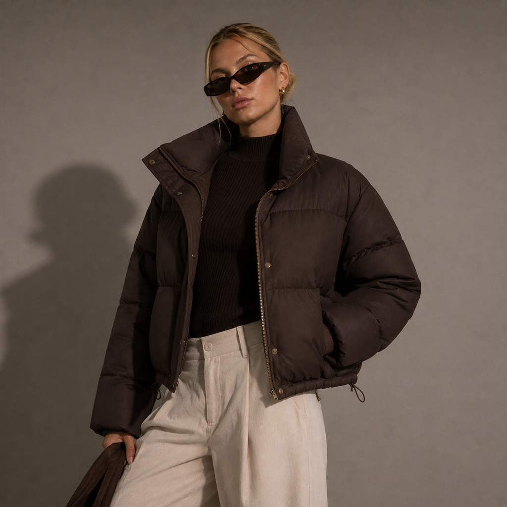 NOVA puffer jacket, side view