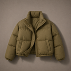 NOVA puffer jacket, green colourway