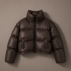SORA cropped puffer jacket, styled look