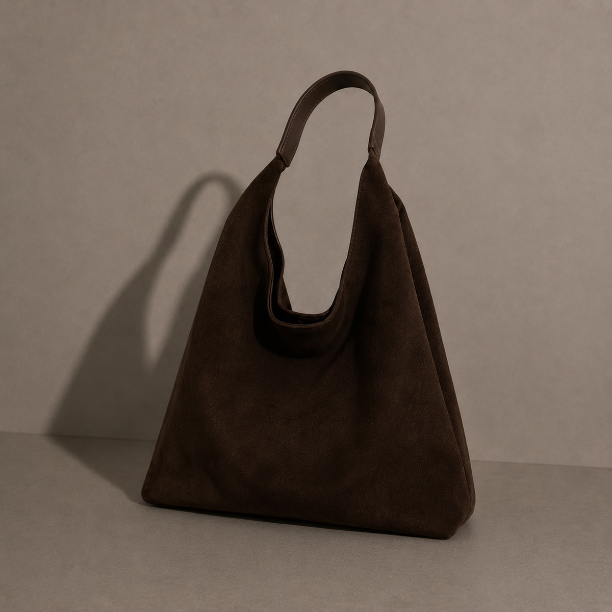 MARA suede-effect shoulder bag, detail view