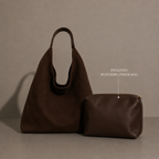MARA suede-effect shoulder bag, alternate colourway