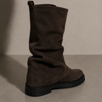 SABLE suede-effect knee-high boots, detail view