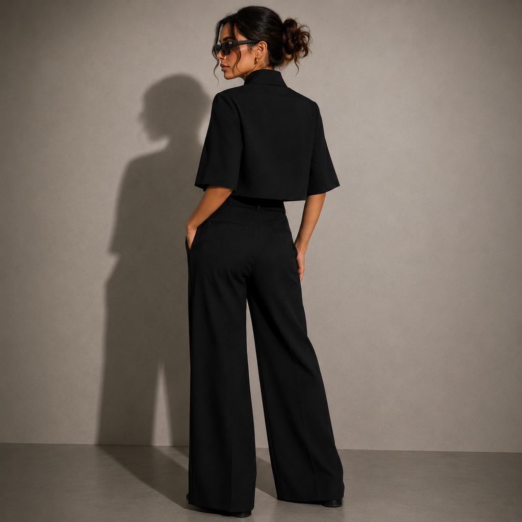 ELYN black cropped jacket, alternate view